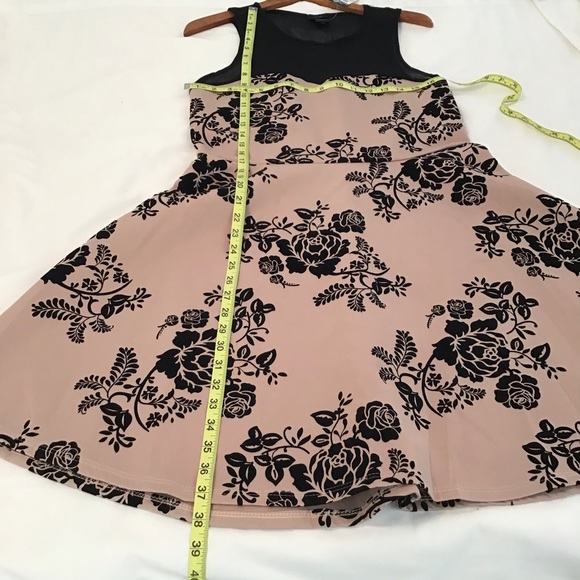 RUE21: midi length sleeveless tan black dress XL - Picture 5 of 10